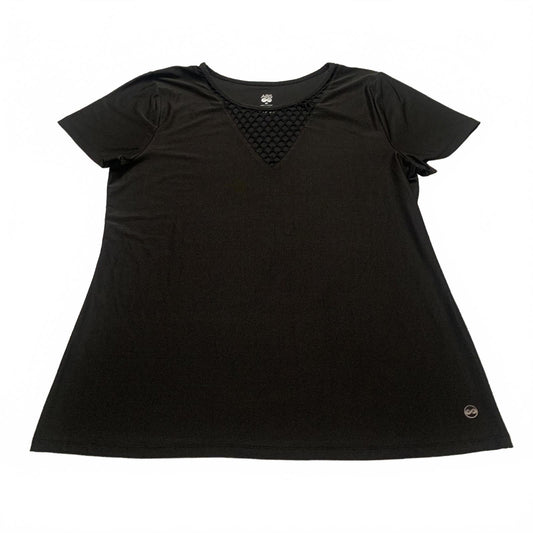 ABS Women's X-Large Black Short Sleeve Top