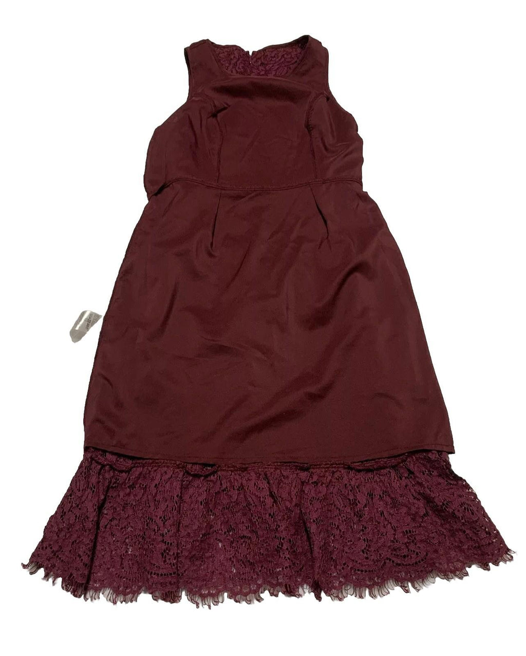 Vestido estilo imperio con encaje burdeos, talla 00P de Banana Republic Juniors