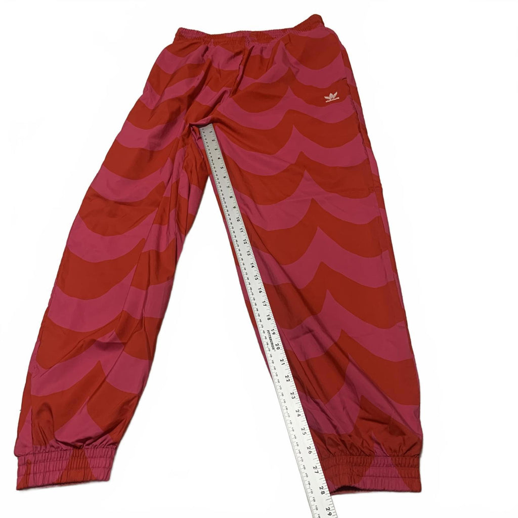 Pantalones deportivos Adidas Marimekko Primegreen para mujer, talla 8-10, color rojo fucsia