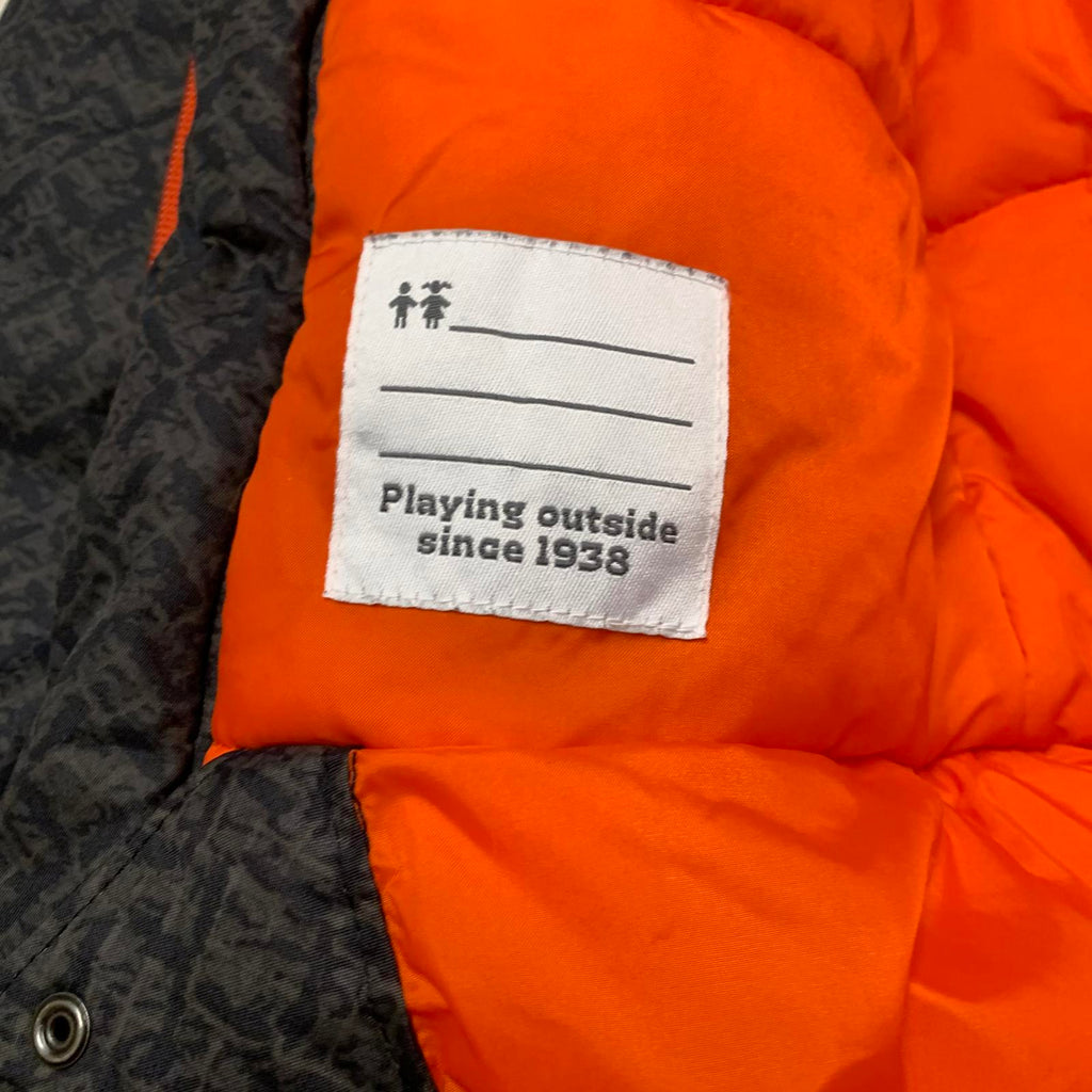 Chaqueta aislante con capucha y color negro y naranja de Columbia, talla grande para hombre