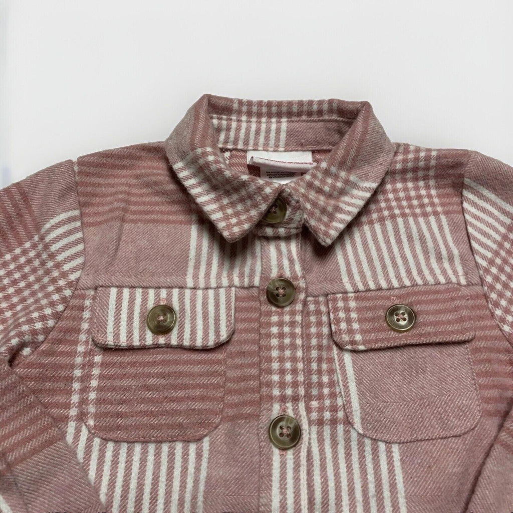 Camisa de franela rosa rosa de 3T para niña pequeña Little Lass
