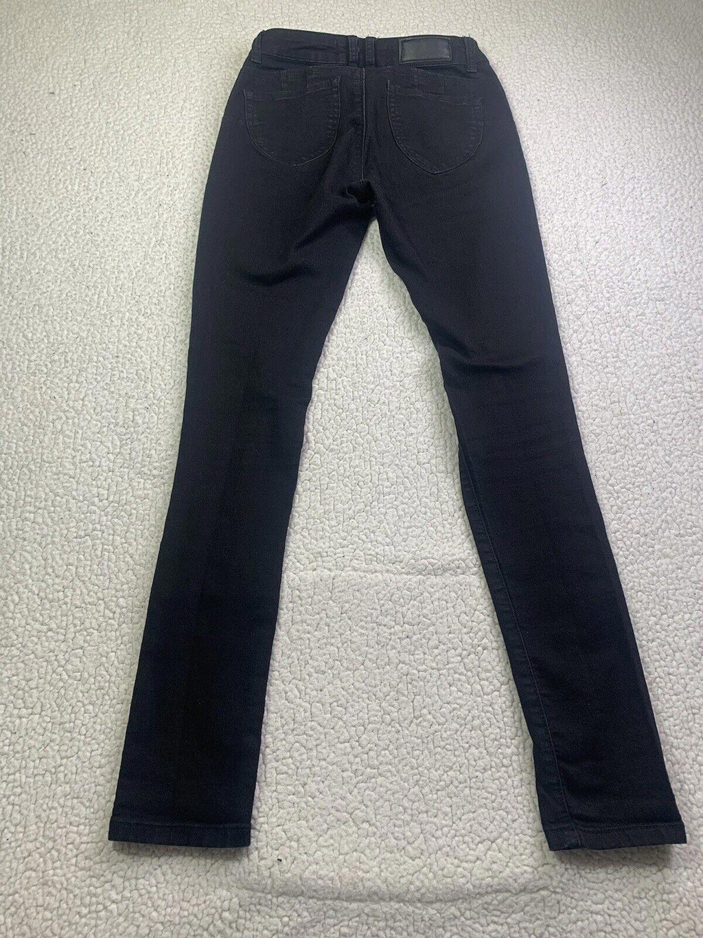 Pantalones vaqueros Monkey Ride Juniors Talla 3/29 Negros Ajustados Desgastados