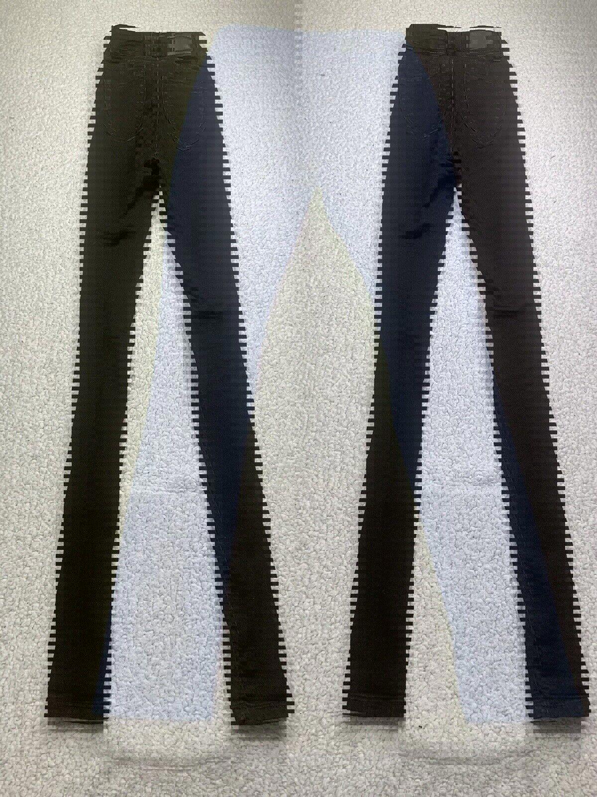 Pantalones vaqueros Monkey Ride Juniors Talla 3/29 Negros Ajustados Desgastados