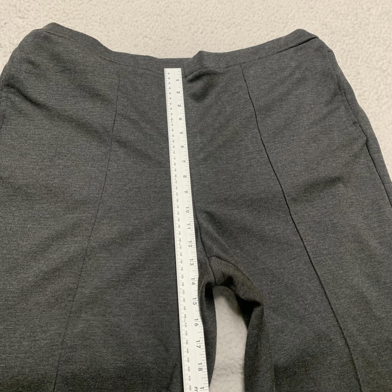 Pantalones capri grises anchos Liz &amp; Me Sport para mujer, talla 16, 38 x 26