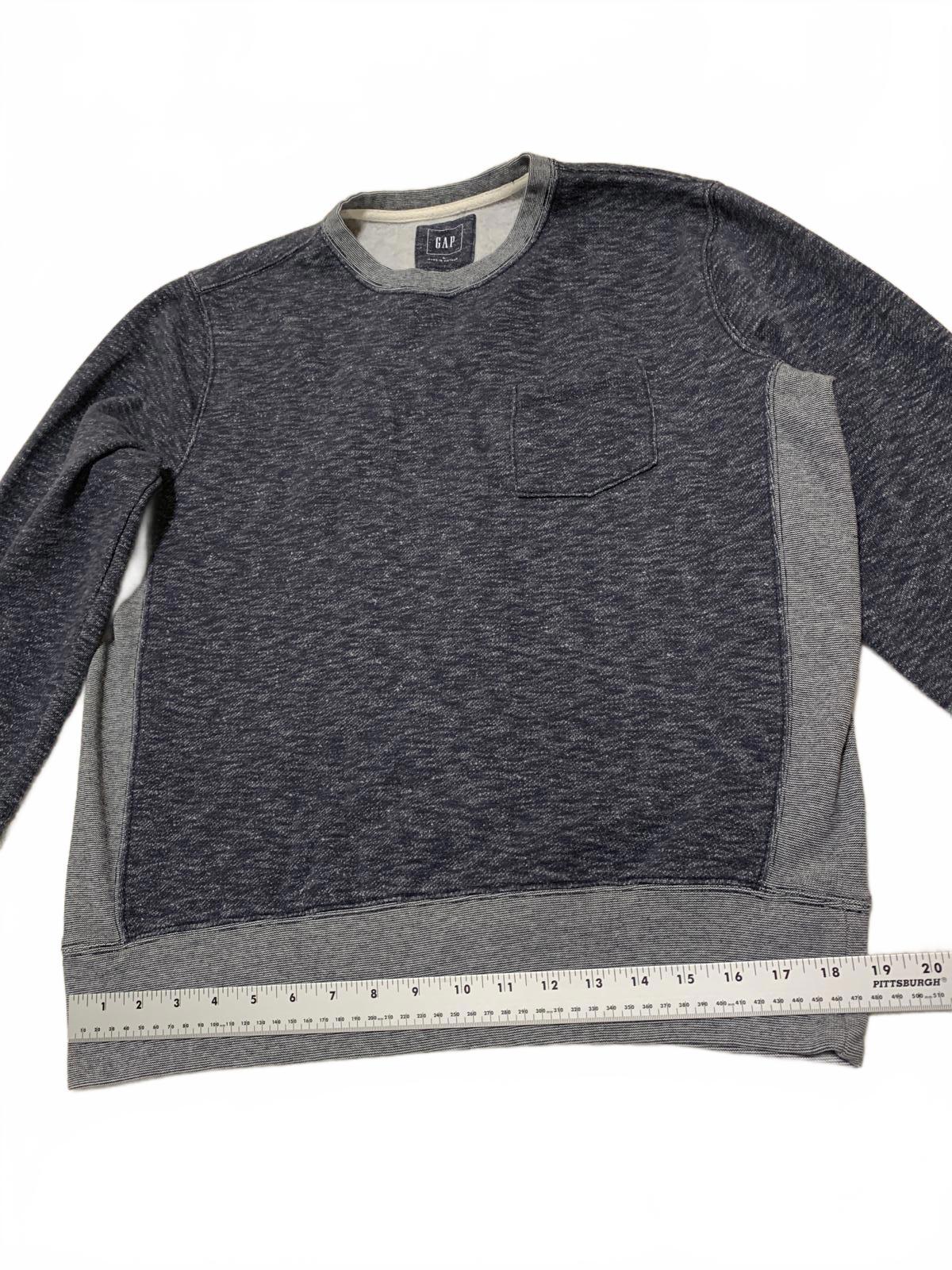 Sudadera de cuello redondo en gris oscuro y claro, talla grande, para hombre de GAP