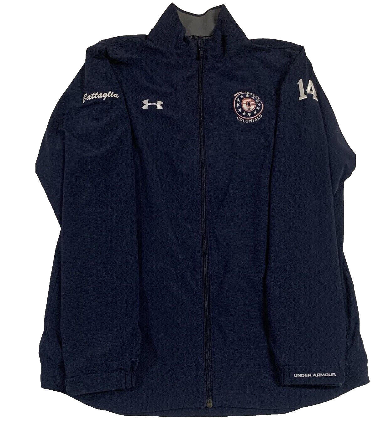 Chaqueta cortavientos impermeable Under Armour para hombre, talla M, New Jersey Colonials Hockey