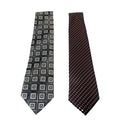 Alexander Julian Men's Geometric Ties Red Black Lot 2