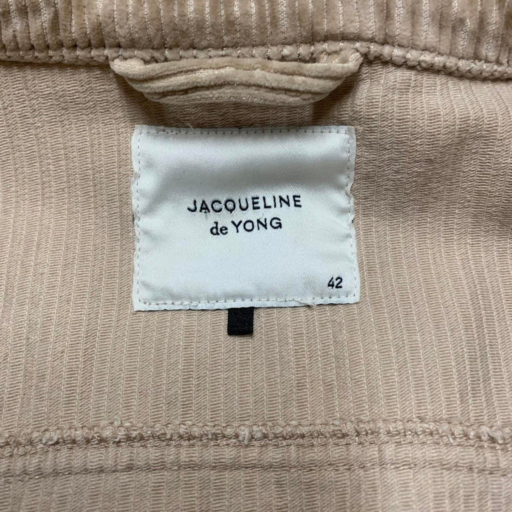 Chaqueta corta de pana beige Jacqueline de Yong para mujer, talla L/XL 42