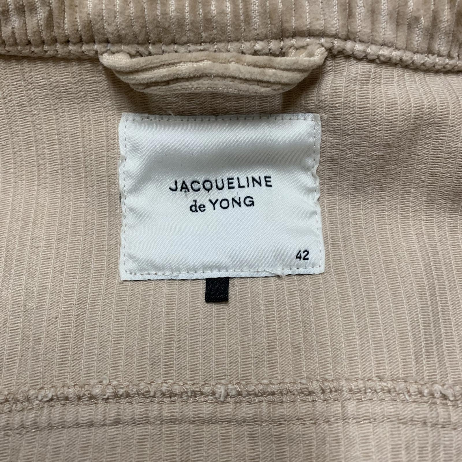 Chaqueta corta de pana beige Jacqueline de Yong para mujer, talla L/XL 42