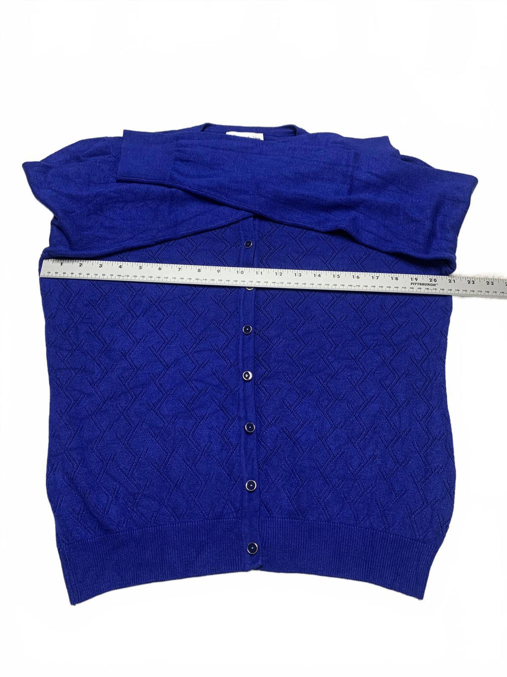 Cárdigan azul Allison + Zoe para mujer talla XL