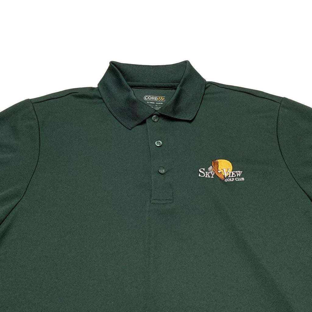 Polo Core 365 Dri-Fit verde para hombre, talla grande, absorbente de humedad y antimicrobiano