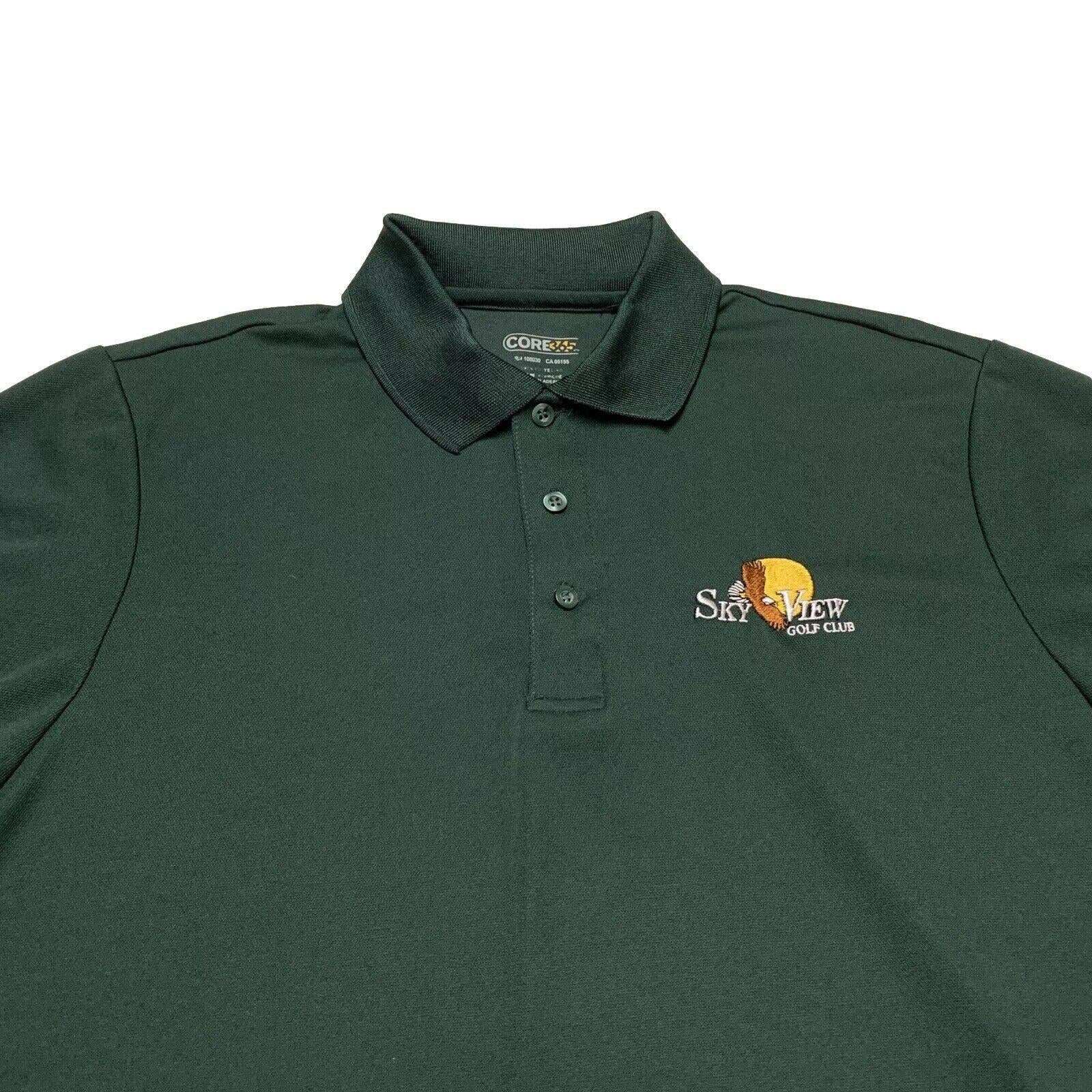 Polo Core 365 Dri-Fit verde para hombre, talla grande, absorbente de humedad y antimicrobiano
