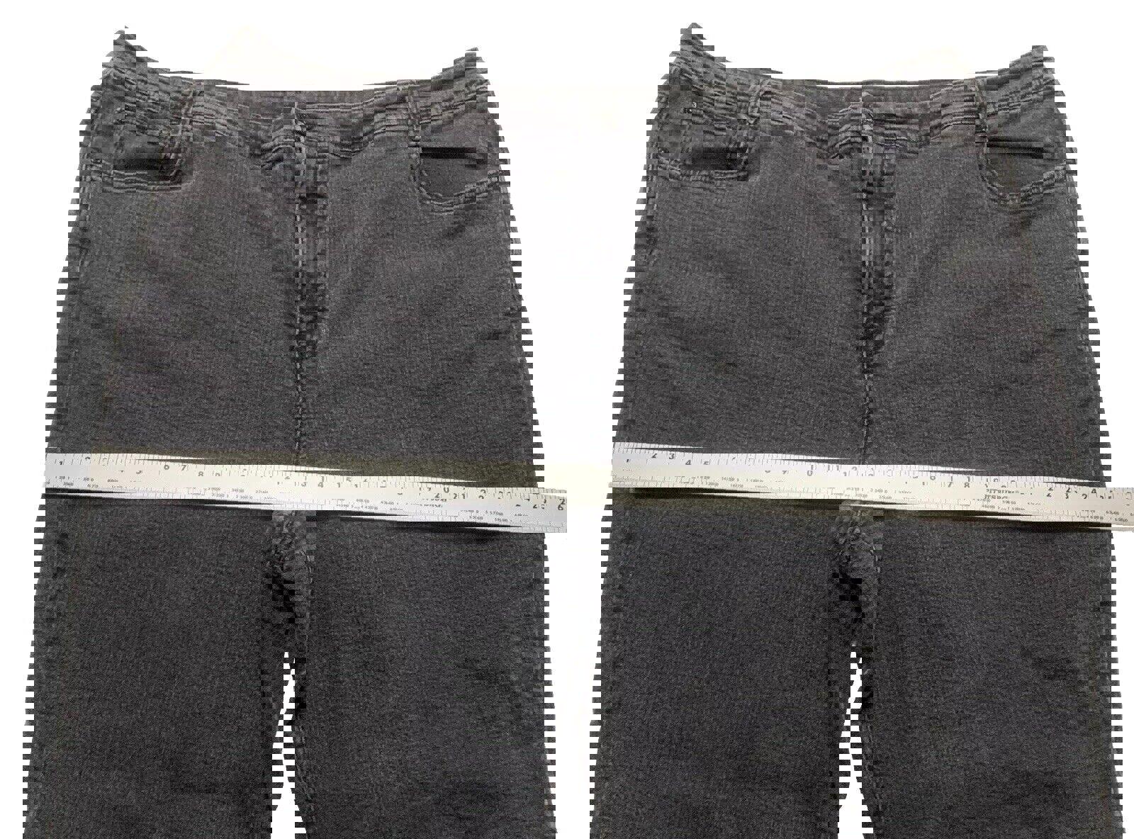 Jeans de tiro alto y control de abdomen de Style &amp; Co para mujer, talla 24W, color gris