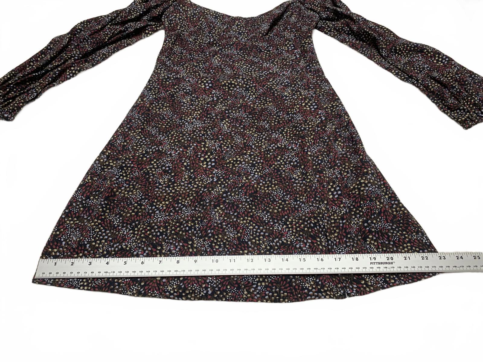 Vestido Wilfred de manga larga con estampado floral y hombros abullonados para mujer, talla 8