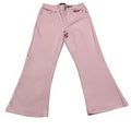 Susan Graver Women's Size 10 Pink Flare Soft Denim Jeans 29.5 x 23L Actual