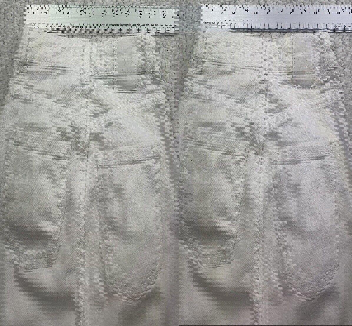 Vaqueros Zara para mujer, talla 2, blancos, pierna ancha, RN 77302