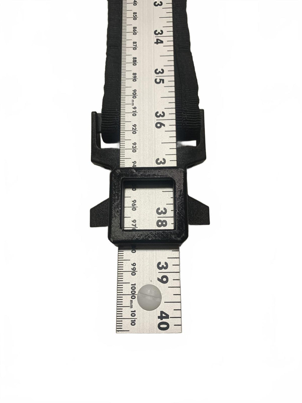 Hebilla de cinturón negra ajustable de nailon resistente con diseño multibroche