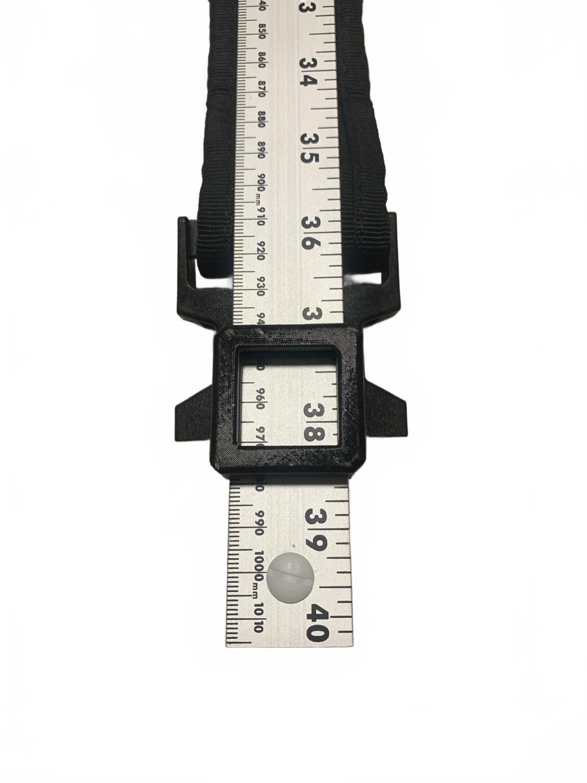 Hebilla de cinturón negra ajustable de nailon resistente con diseño multibroche