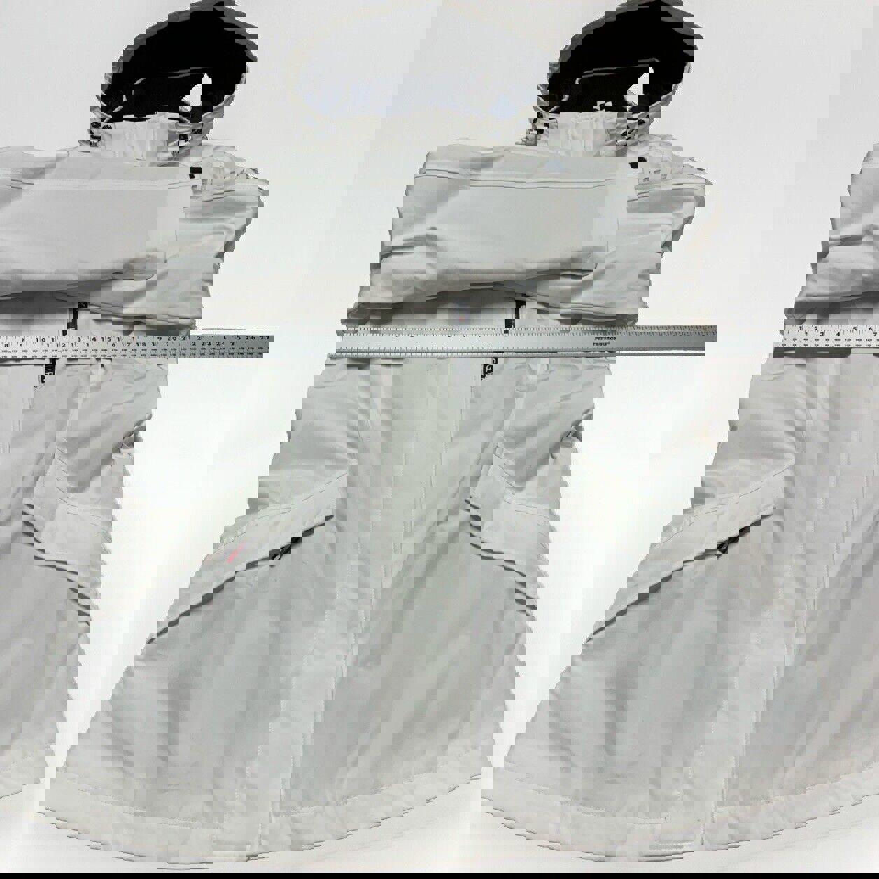 Chaqueta impermeable con capucha Tommy Hilfiger para mujer, color blanco, talla M