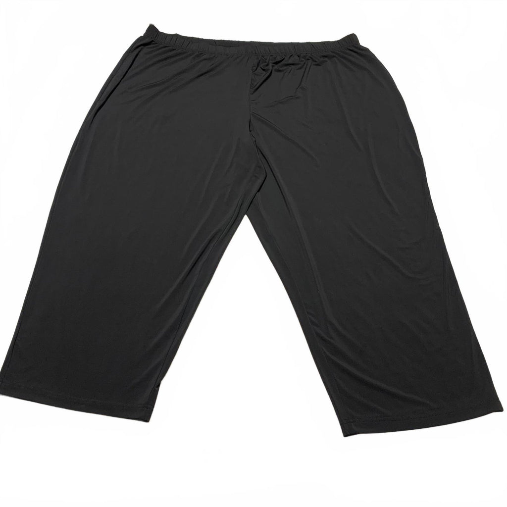 Capris negros de Jessica London para mujer, talla 30/32, cintura de 49"