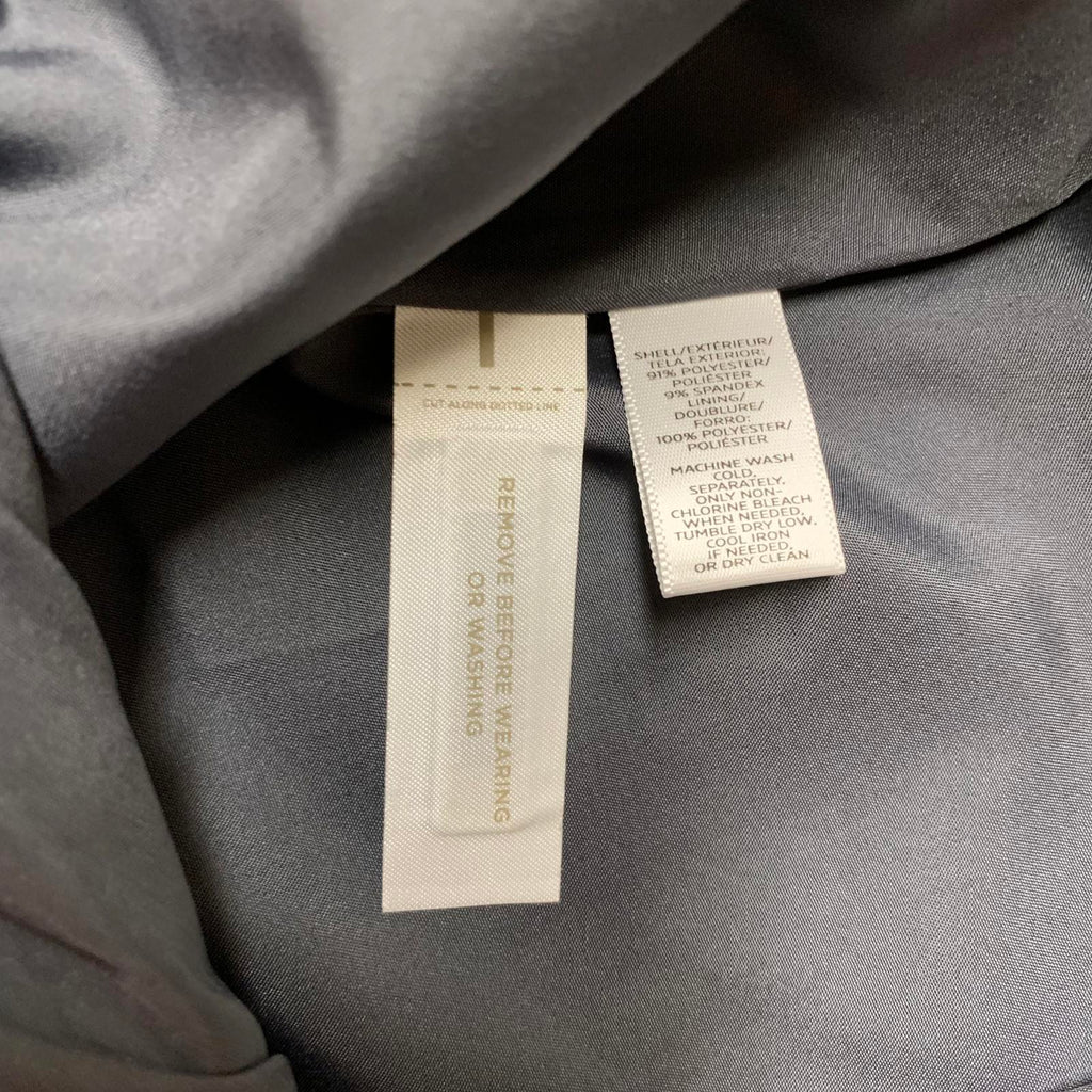 LOFT Petite Talla 00 Minifalda de gamuza con bolsillos con cremallera Gris carbón W 26.5