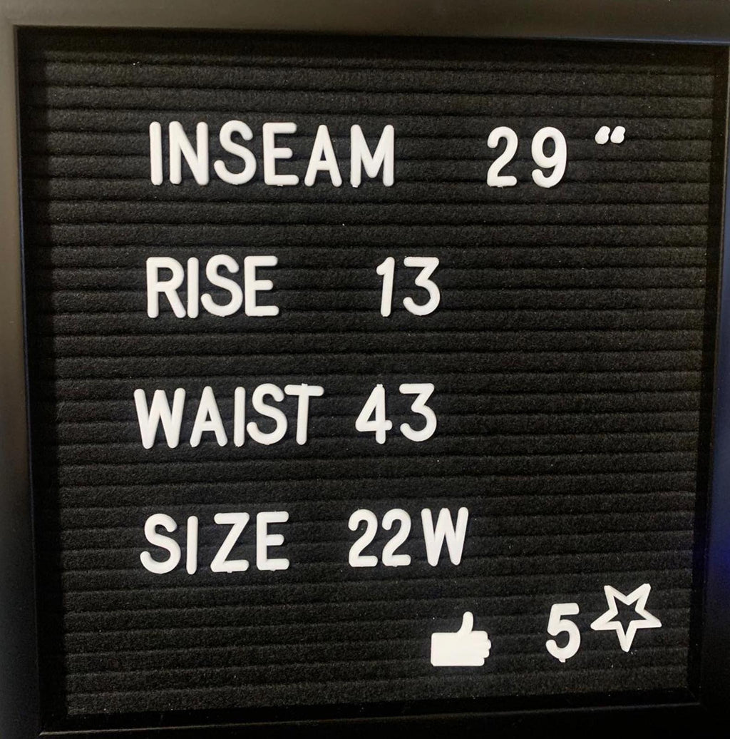 Gloria Vanderbilt Jeans de pierna ancha azul oscuro para mujer talla 22, 43 x 29 (talla real)