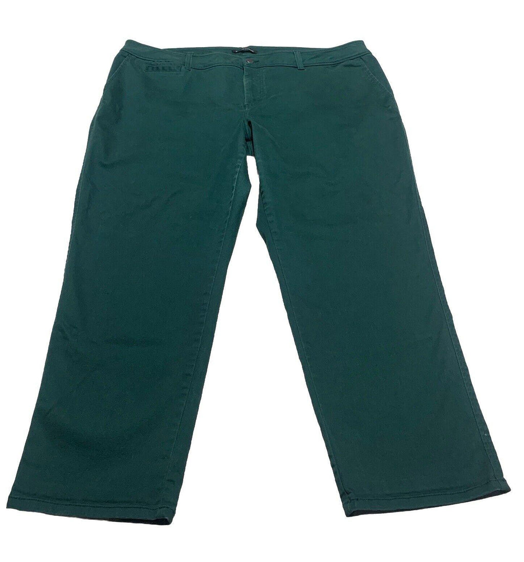 41 Jeans Hawthorn para mujer, talla 22W, verde, lado inclinado