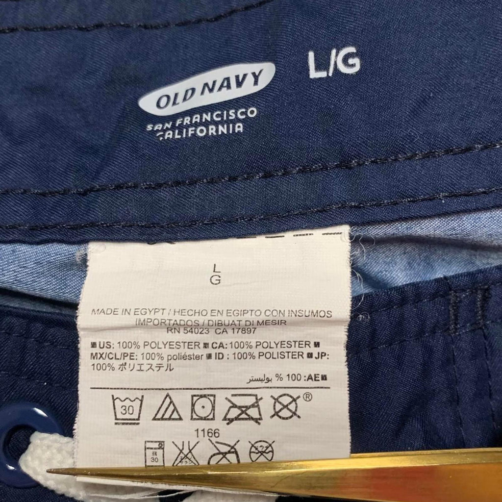 Old Navy Men's Size Large Colorblock Stripes Trunks Board Shorts Swimwear