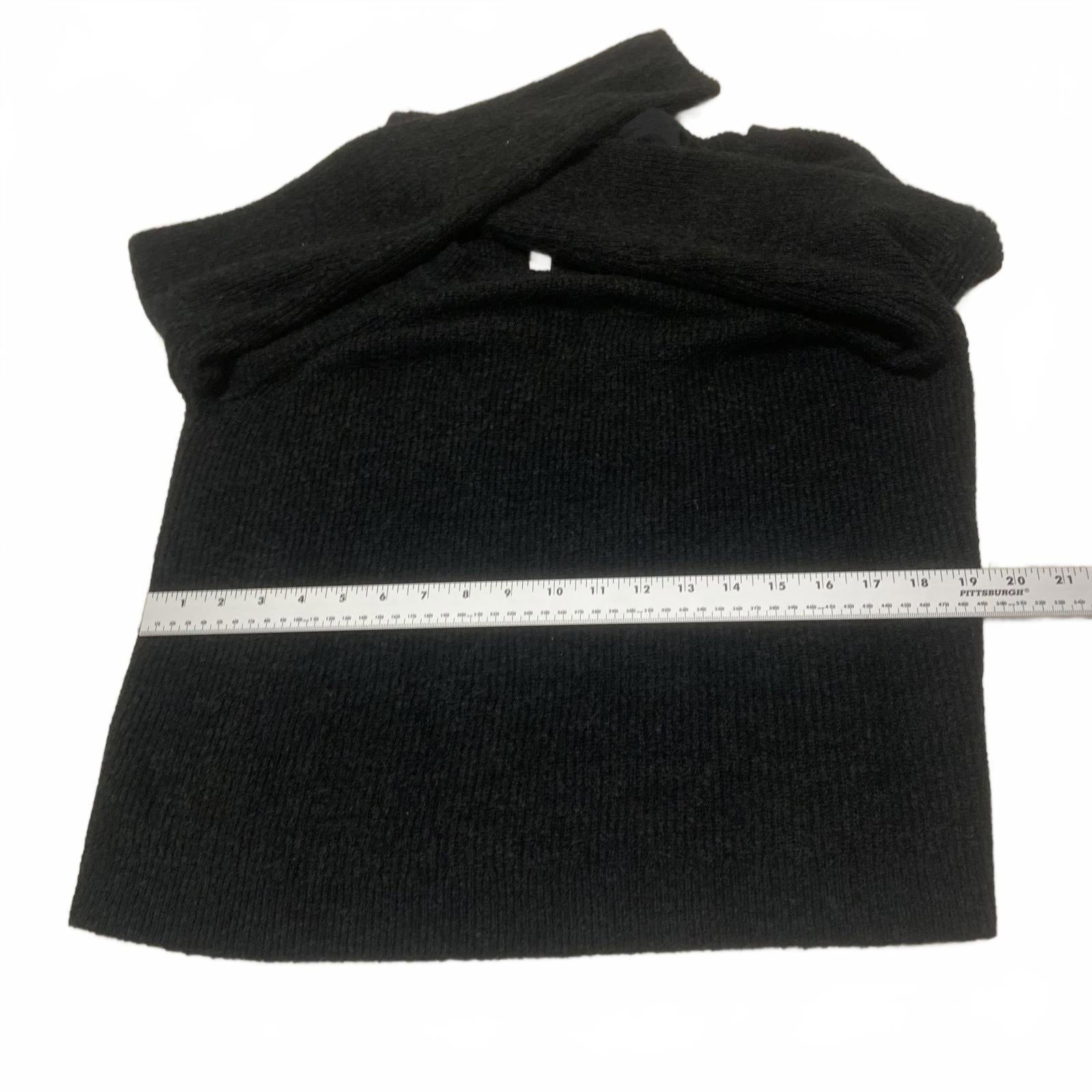 Suéter Abercrombie &amp; Fitch de manga larga negro Y2K con lazo en la espalda para mujer, talla M