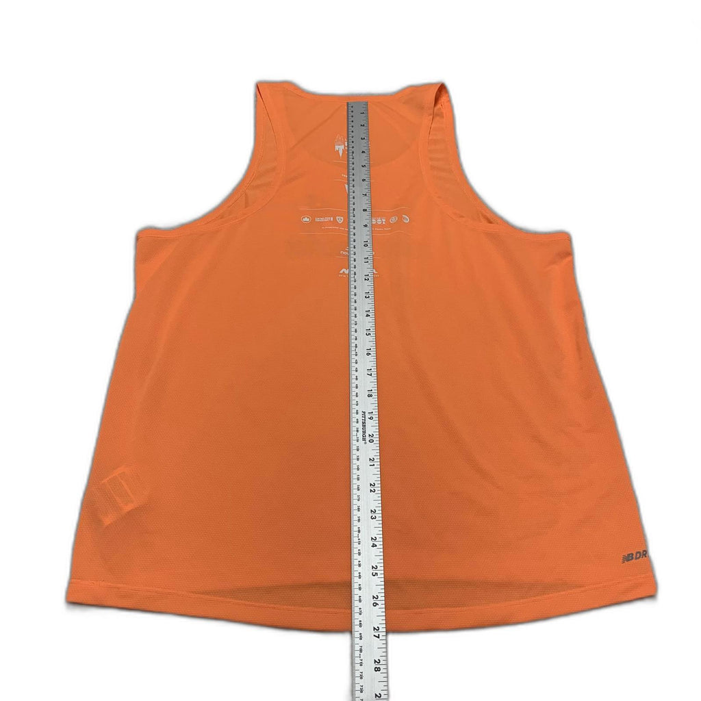 Camiseta sin mangas New Balance para hombre, color naranja mediano, LGBT Pride Run NY 2024