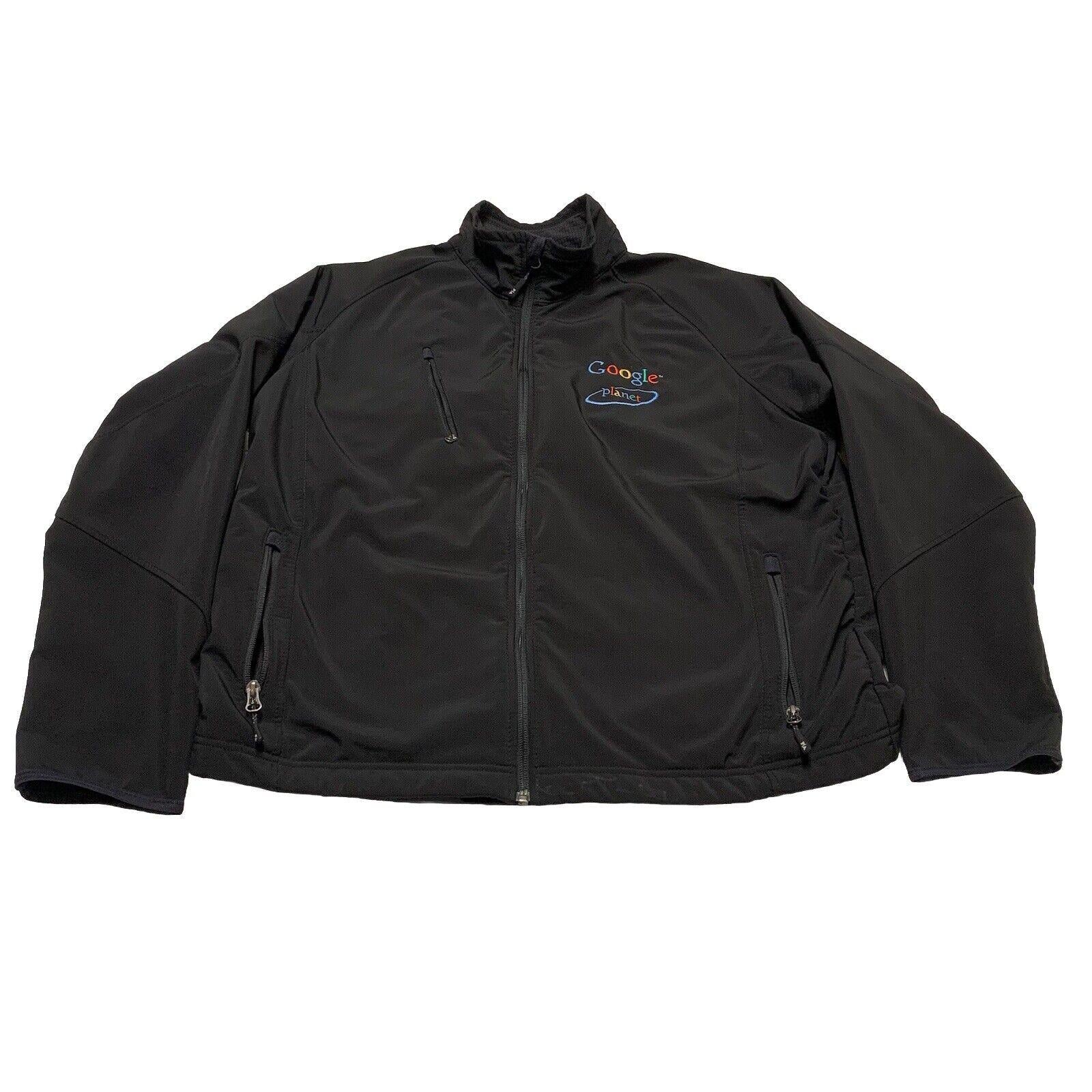Chaqueta Port Authority unisex, talla M, con Google Planet bordado, bolsillos con cremallera negros