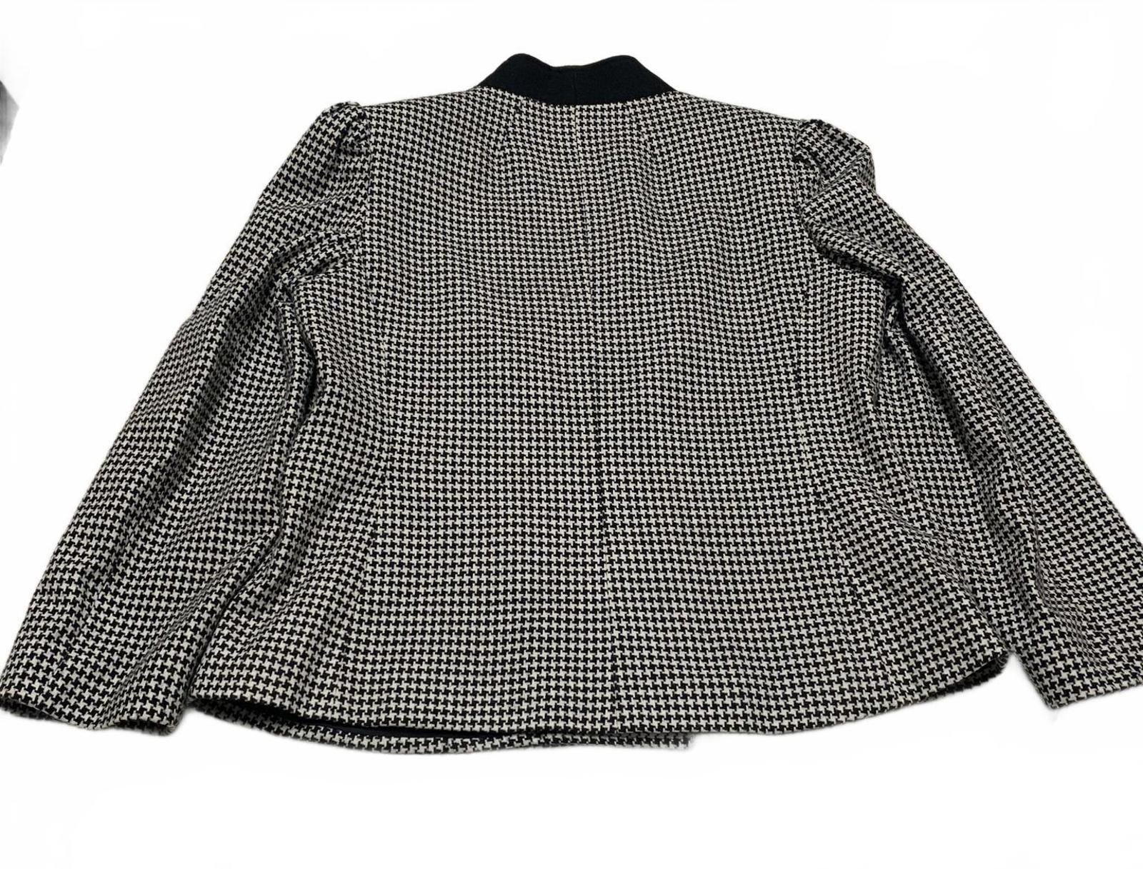 Chaqueta blazer de carrera Jacques New York Paris para mujer, talla 14 1/2, de lana, años 80, EE. UU.