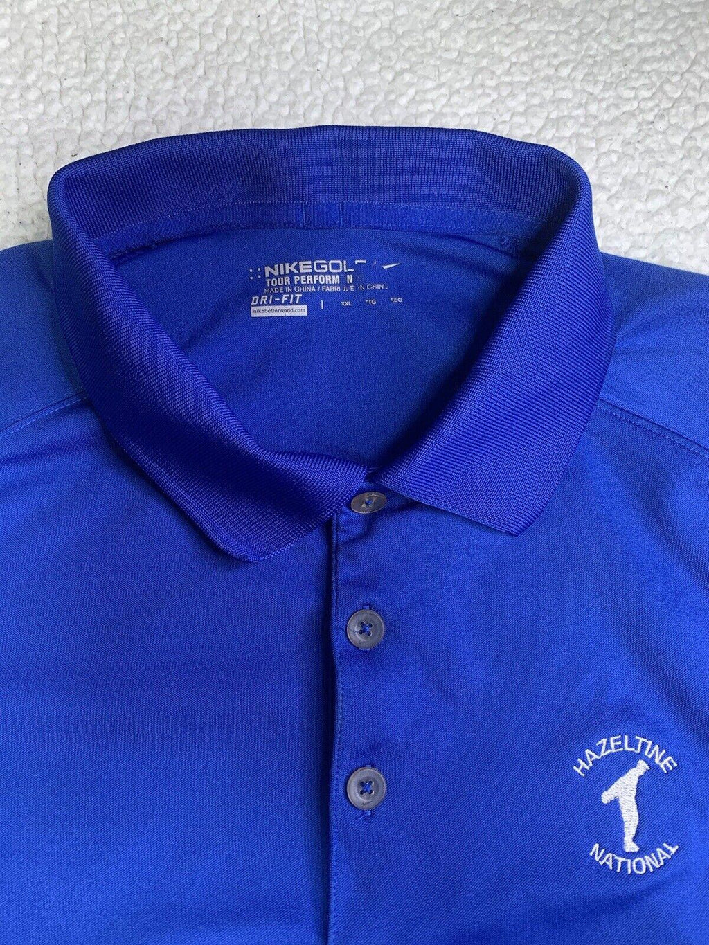 Polo Nike Golf XXL M Azul de Manga Corta Dri-Fit para Hombre