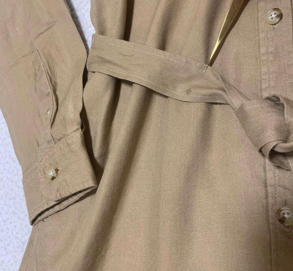 Vestido camisero con cinturón en color tostado medio de Lauren Ralph Lauren Petite para mujer