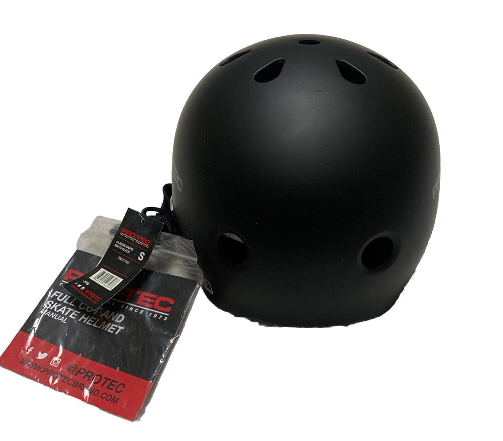 Protec Classic Skate/Bike Certified Helmet Small Matte Black