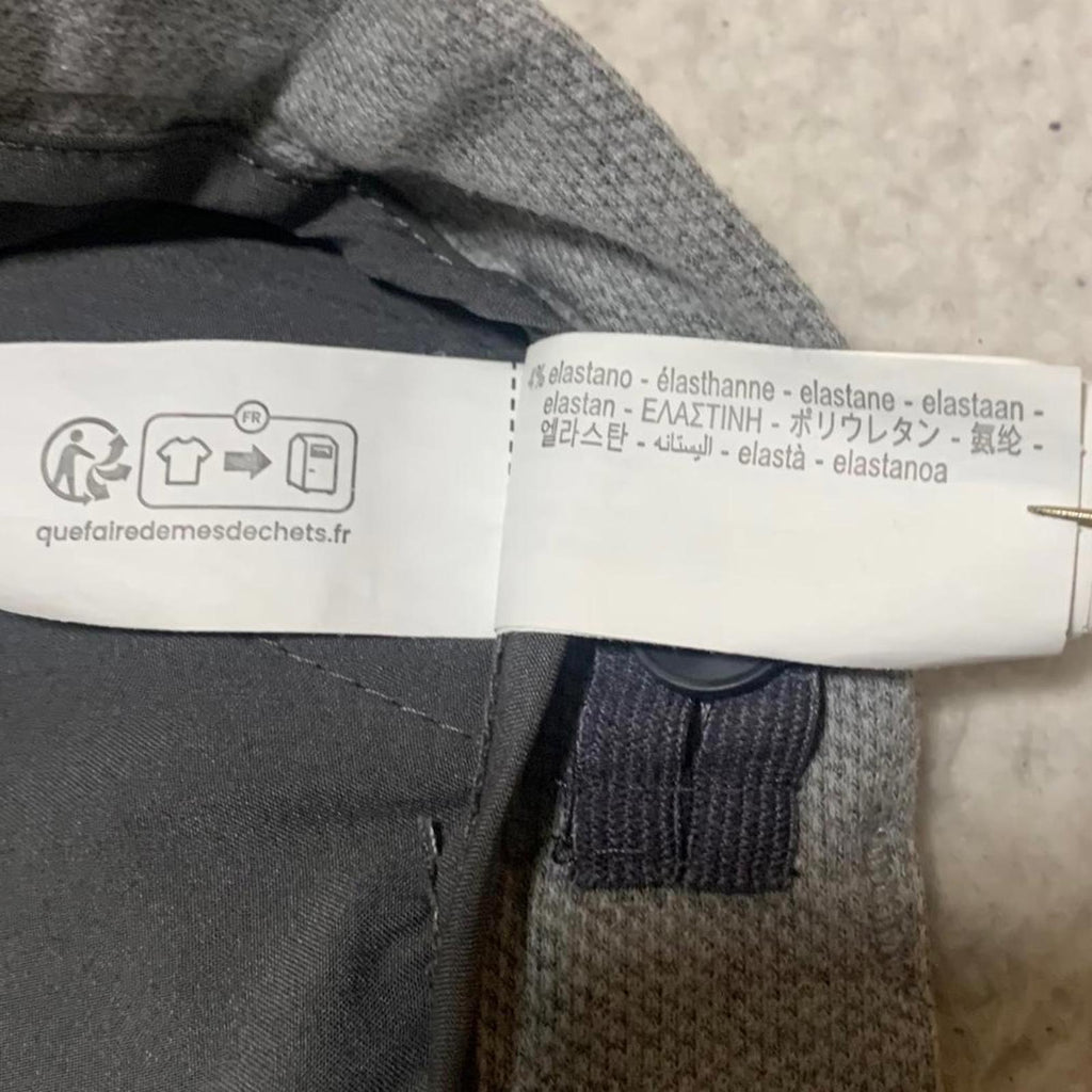 Pantalones rectos grises para niño Zara, talla 11-12, color pavo, ancho 24 x 25 L