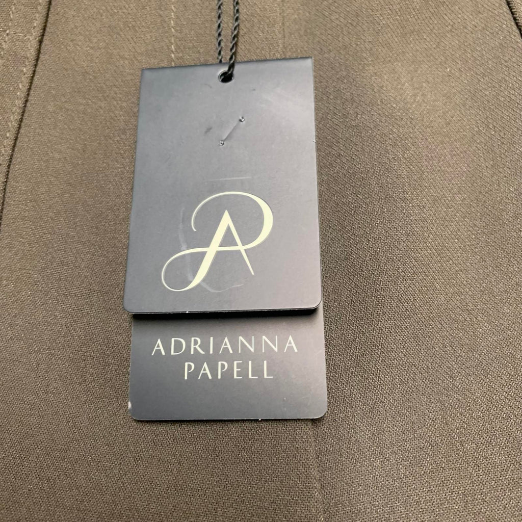 Pantalones anchos marrones con parches Adrianna Papell para mujer, talla 8, talla pequeña, ancho 32 x 26,5