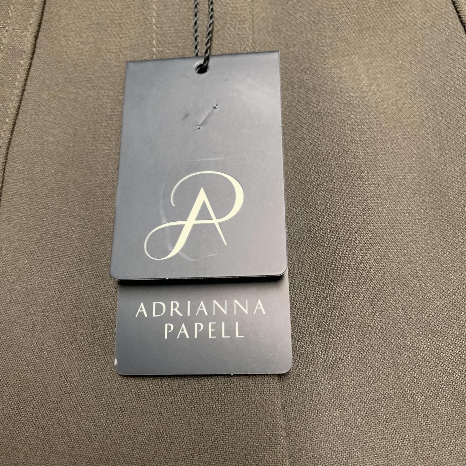 Pantalones anchos marrones con parches Adrianna Papell para mujer, talla 8, talla pequeña, ancho 32 x 26,5