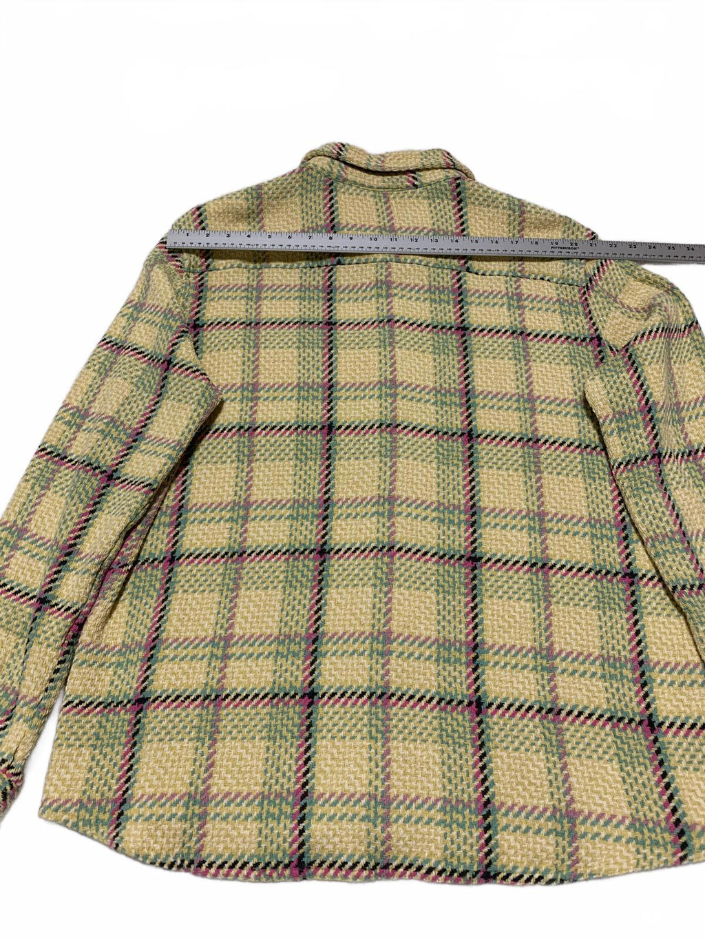 Chaqueta de cuadros tejidos con botones para mujer de Urban Outfitters, talla XL, estilo bohemio-chic, India