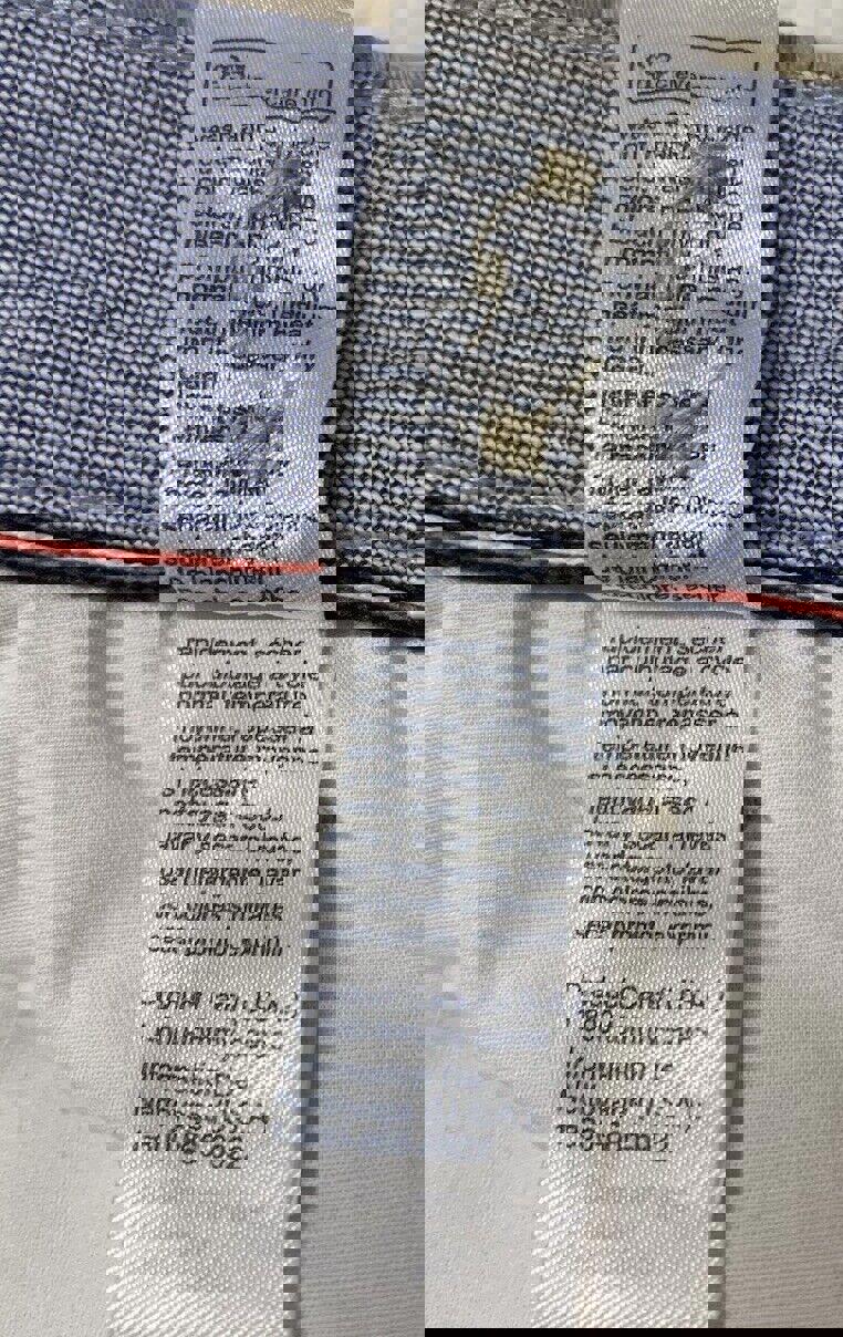 Pantalones chinos Tommy Hilfiger para hombre, corte ajustado, beige, 32 x 32