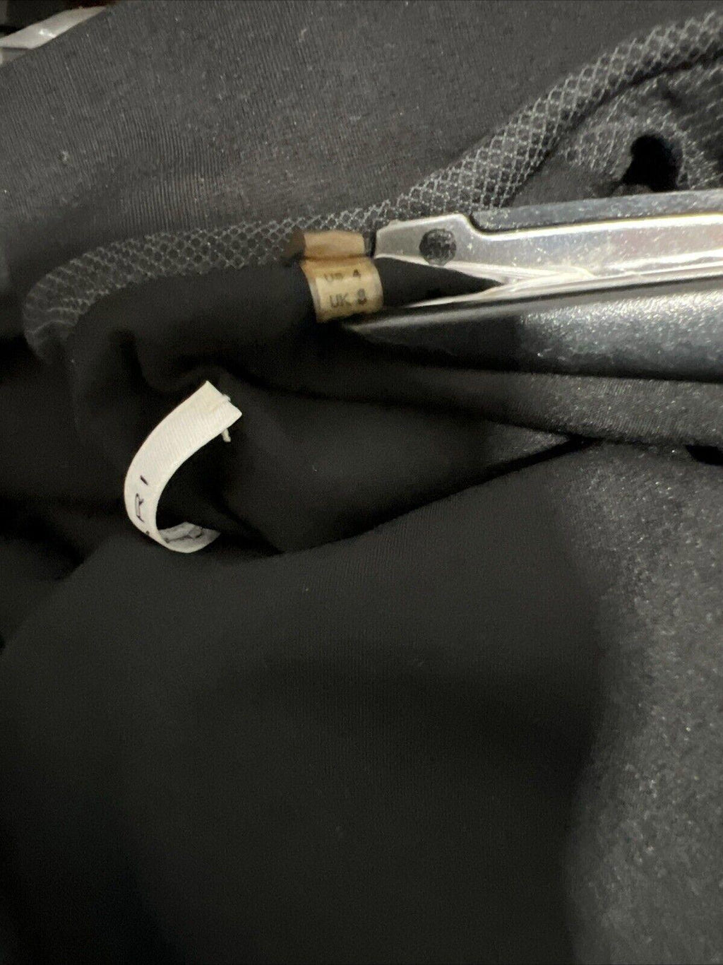 Blazer de punto Tahari de doble textura para mujer, talla 4, negro y gris