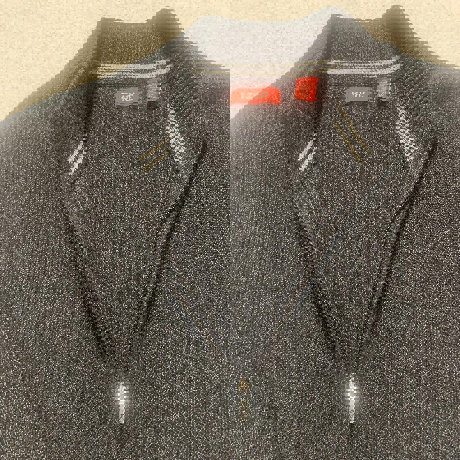 Suéter de cuello alto IZOD para hombre, talla 3XLT, parte superior con cremallera de 1/4