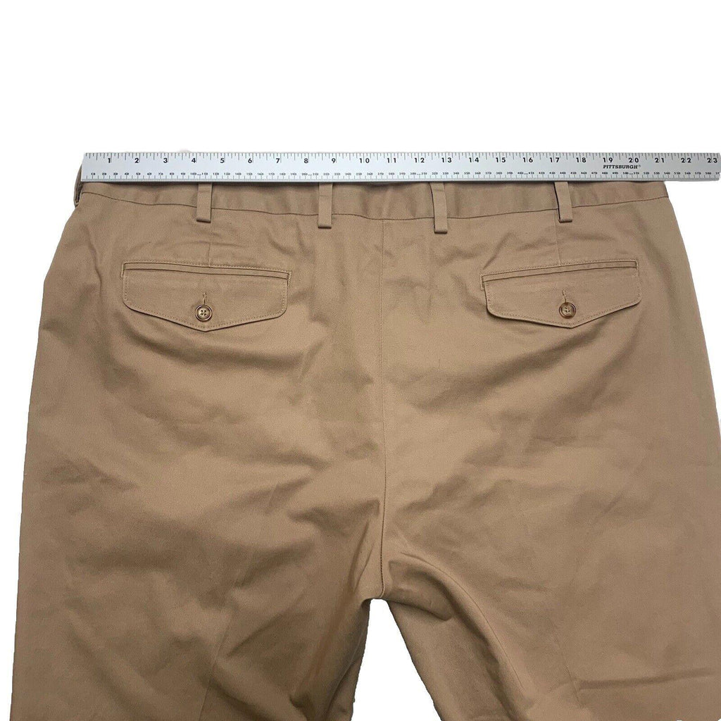 Pantalones de vestir LL Bean Chinos para hombre talla 42 ancho color caqui oscuro