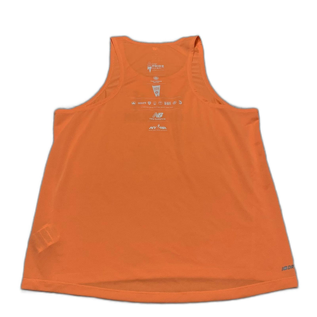 Camiseta sin mangas New Balance para hombre, color naranja mediano, LGBT Pride Run NY 2024