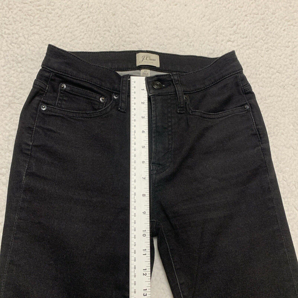 Vaqueros ajustados de tiro alto J.Crew para mujer, talla 27, negros, elásticos