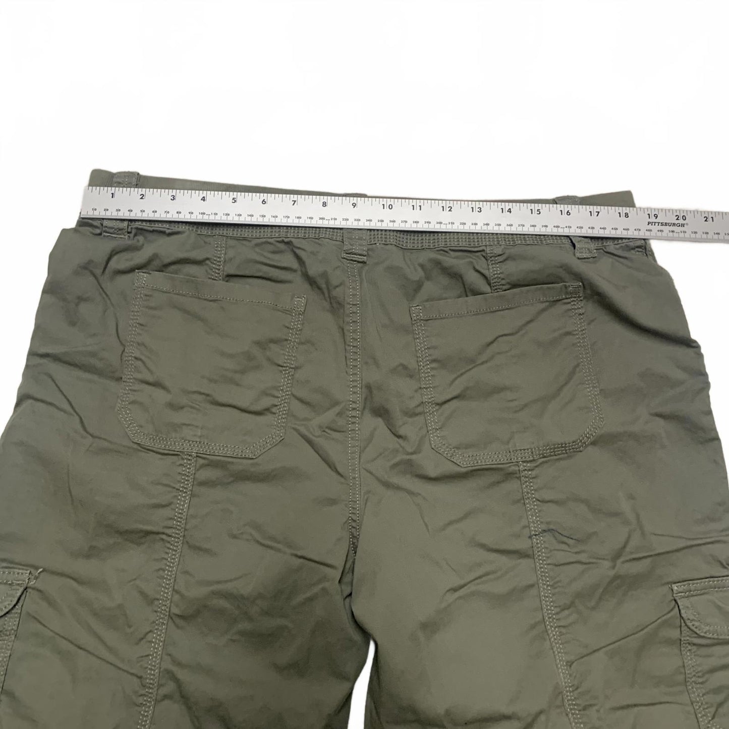 Style & Co. Women's Size 16 Olive Green Cargo Capris Pants W37 Stretch