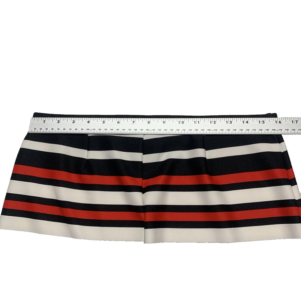 Falda tubo modesta hasta la rodilla con rayas rojas y negras de NYCC para mujer, talla M