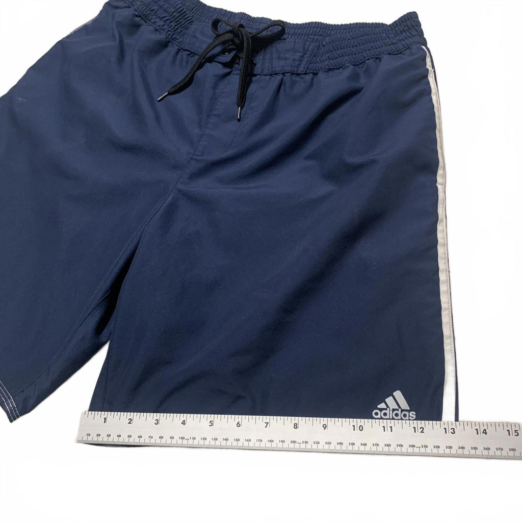 Bañador corto Adidas para hombre, talla XL, color azul marino, con forro (W33.5)