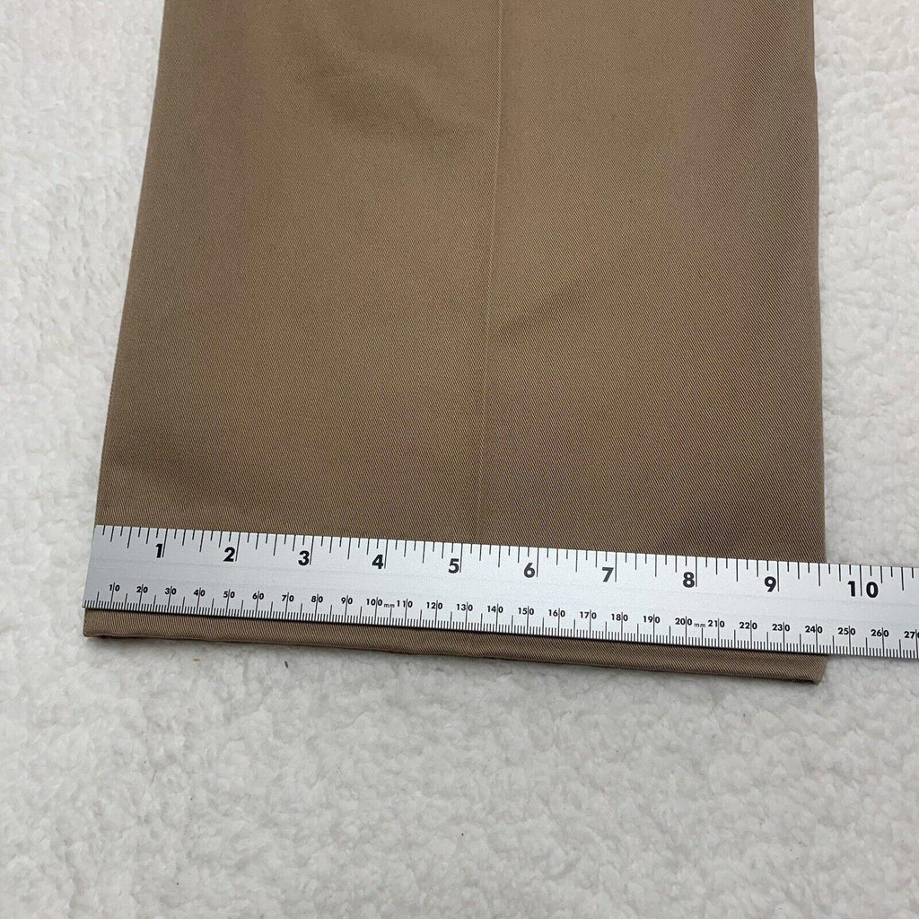 Pantalones de vestir LL Bean Chinos para hombre talla 42 ancho color caqui oscuro