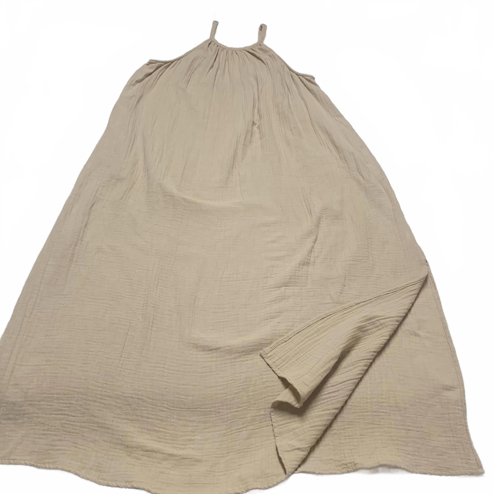 Vestido largo informal de algodón beige para mujer, talla grande, de Universal Threads Goods Co.